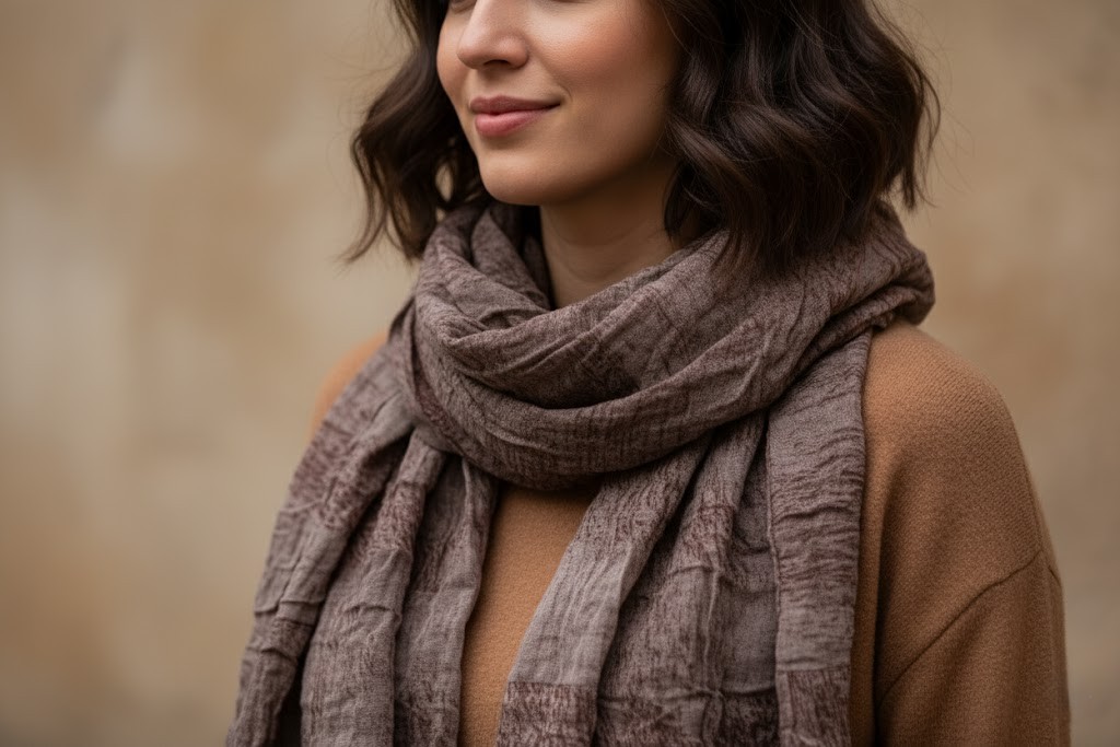 PASHMINA/SCA-LAD SCARVES-COT/CRUSH-JTS19-09-159